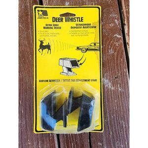 Vintage Deer Whistle Airflow Activated Ultra Sonic Warning Device For Automobile